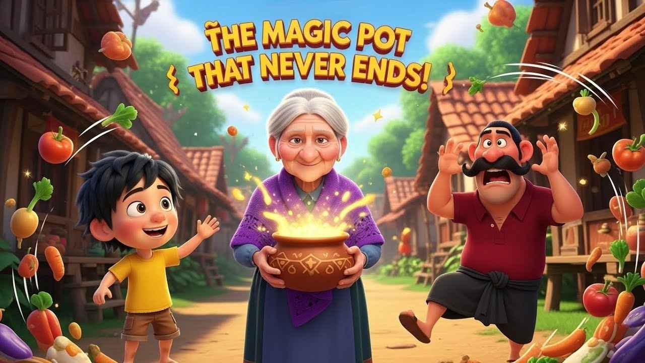 The Magic Pot That Never Emptied 🫕✨ | Animated Moral Story for Kids | Folk Tale | Tiny Tales TV
