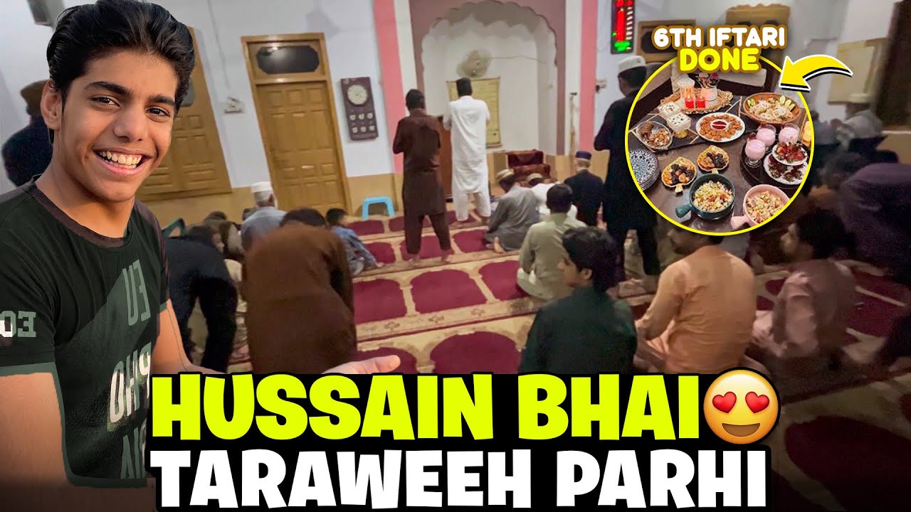 Hussain bhai ke peeche taraweeh prhi | aj bhi kya kerte ho khaya 🍛 | Ibrahim OP…