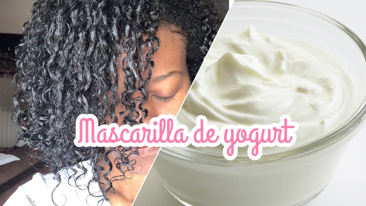 MASCARILLA DE YOGURT PARA EL CABELLO RIZADO
