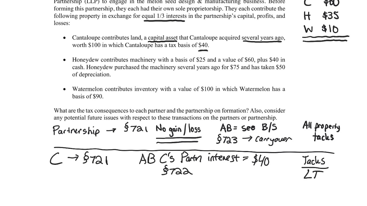 Advanced Partnership Formation Problem 1