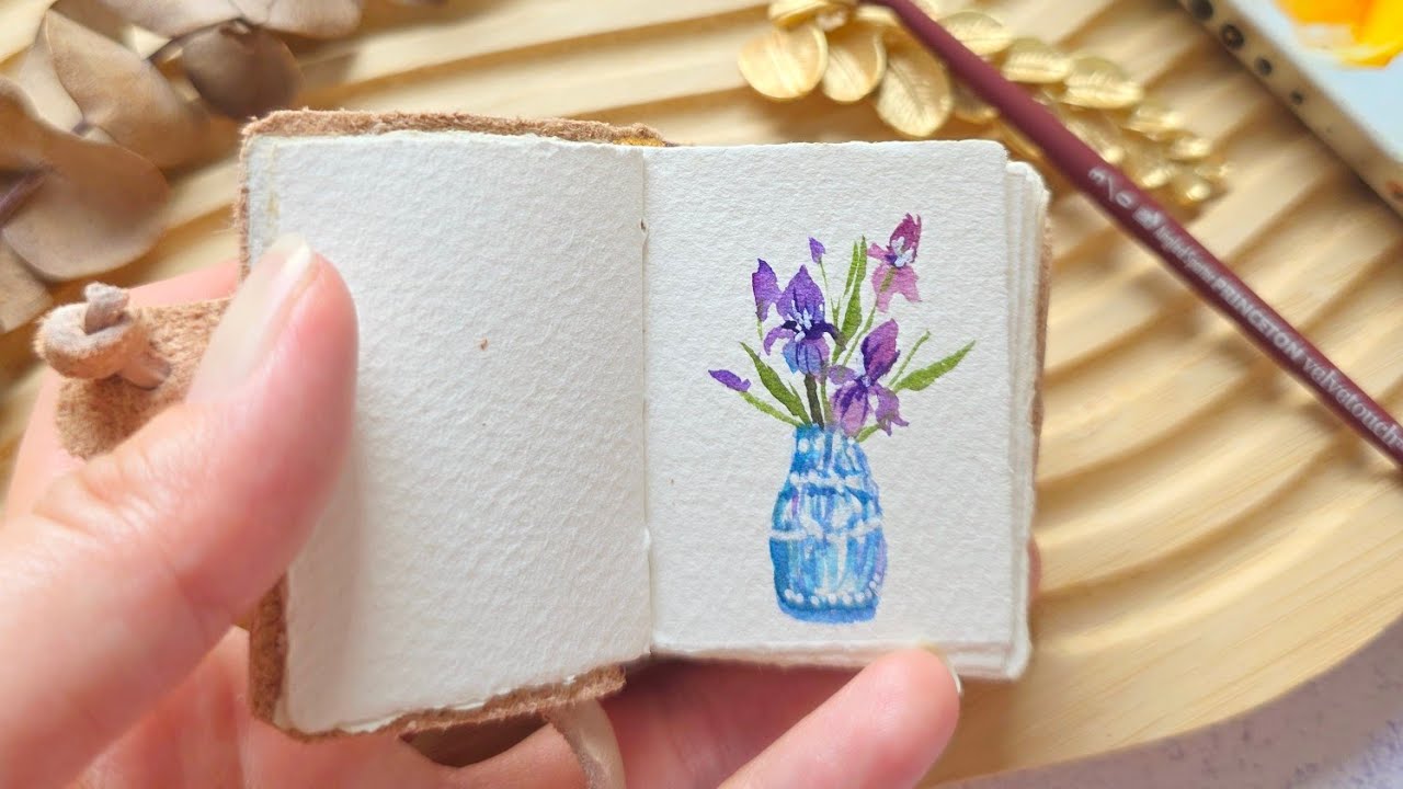 Mini Watercolor Irises