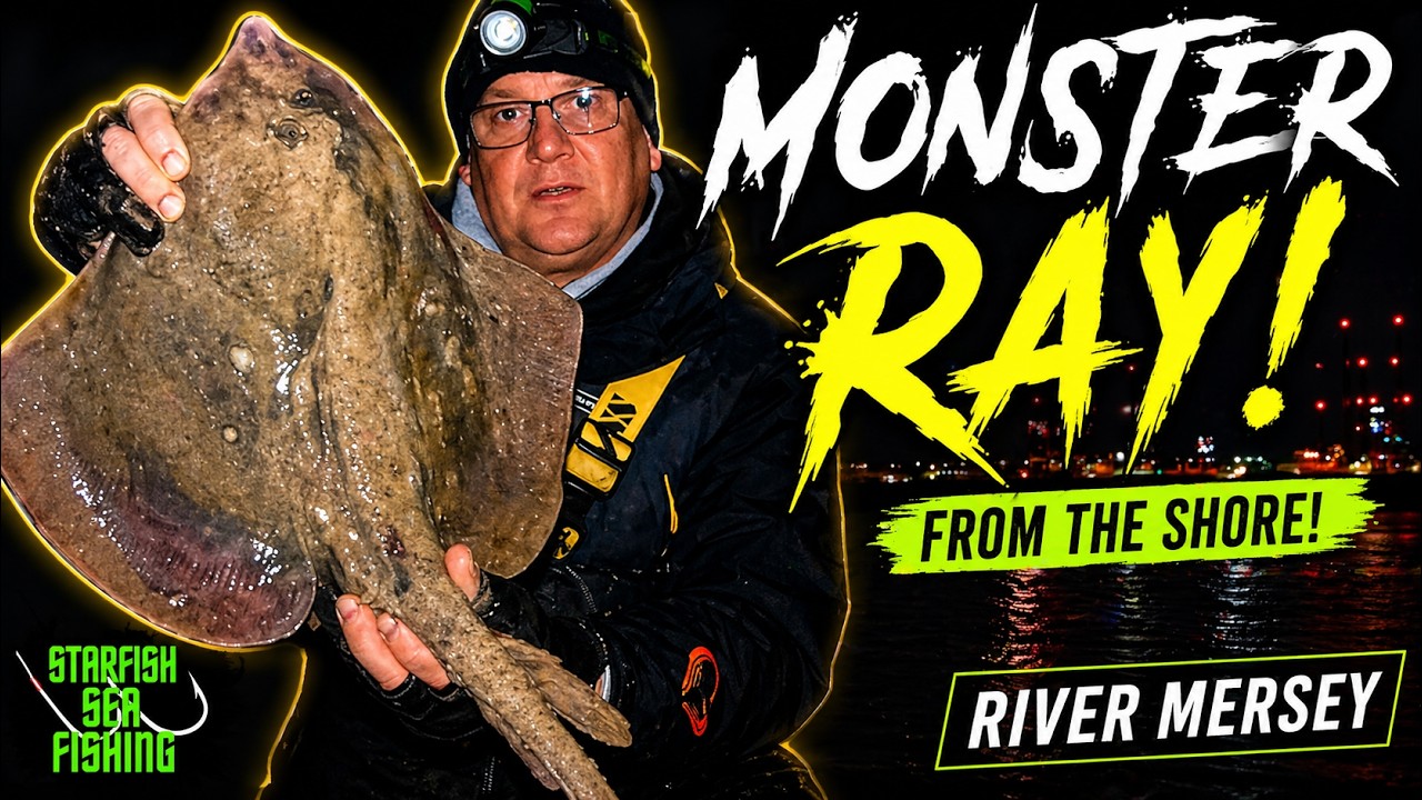 How to catch Thornback rays,🐟 fishing in the river mersey.