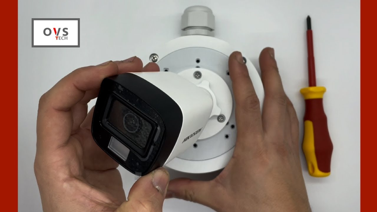 How To Mount And Assemble A Hikvision Security Camera On Junction Box