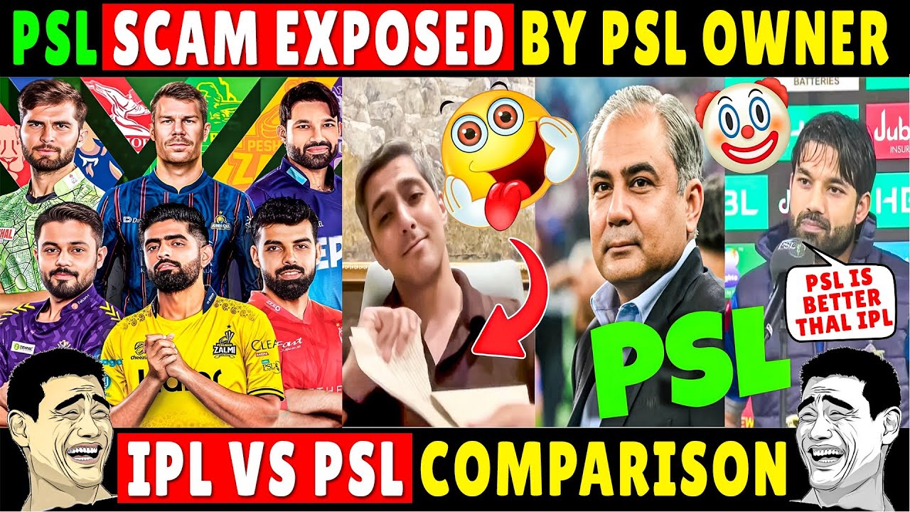 🤣 PAKISTAN PSL LEAUGE EXPOSED BY PSL OWNER ALI TAREEN 😆 PSL VS IPL 🔥