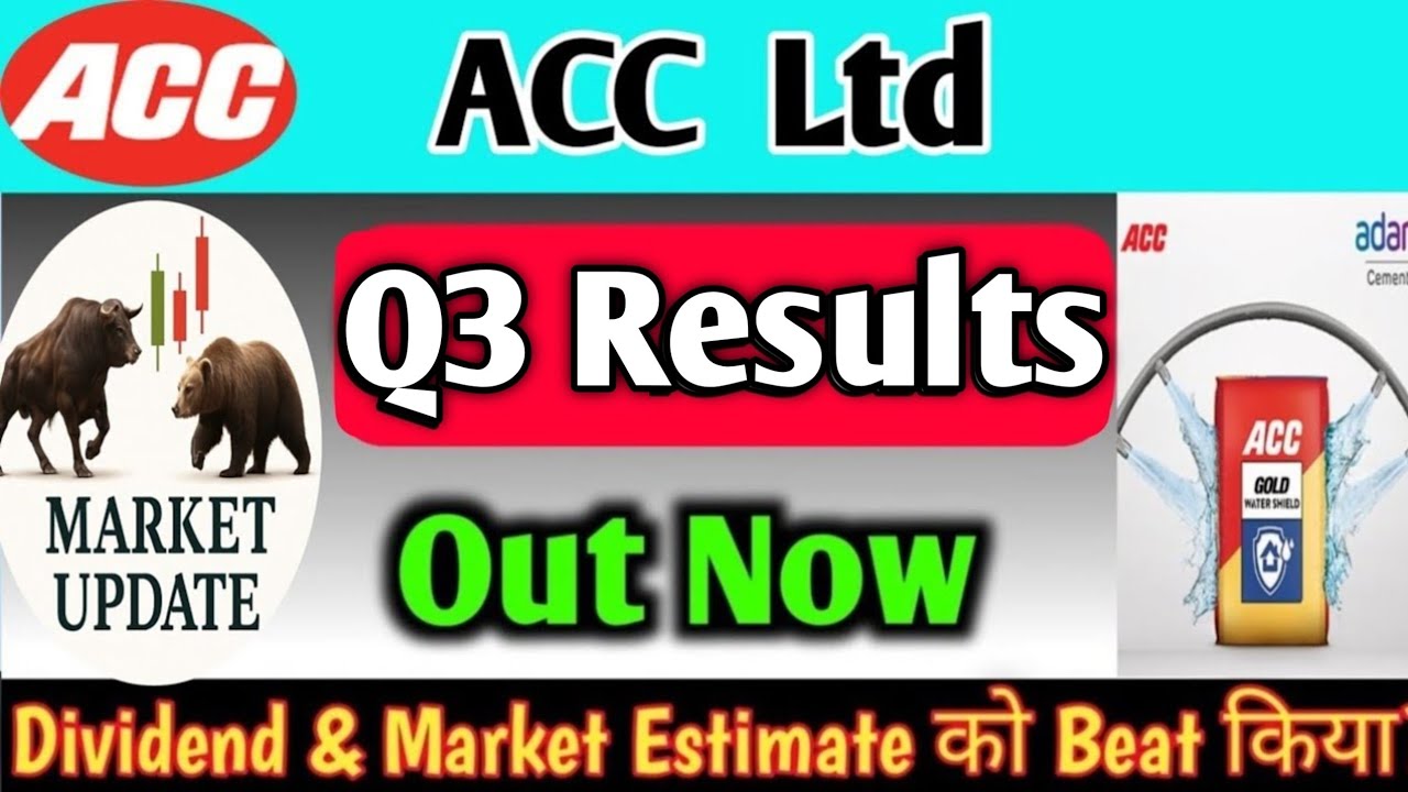 ACC Share Q3 result 2026 | ACC Share Latest news | Acc cement | Acc share price | acc result today