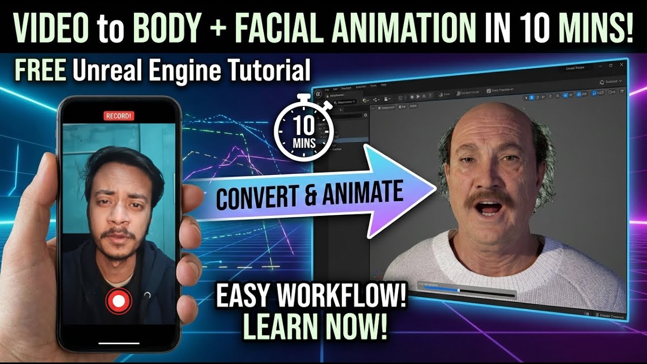 Turn a Video into a Hyper-Realistic 3D Character | Face & Body Animation | 