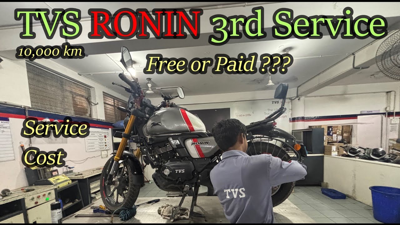 TVS Ronin 10,000 km Service – SHOCKING Cost! 😱 Free or Paid? Real Bill Revealed!