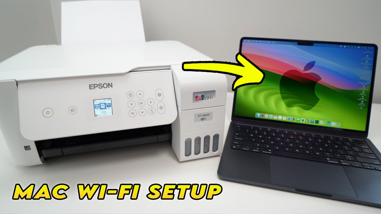 Как настроить Epson EcoTank ET-2800 на компьютере Mac для печати и сканирования по Wi-Fi