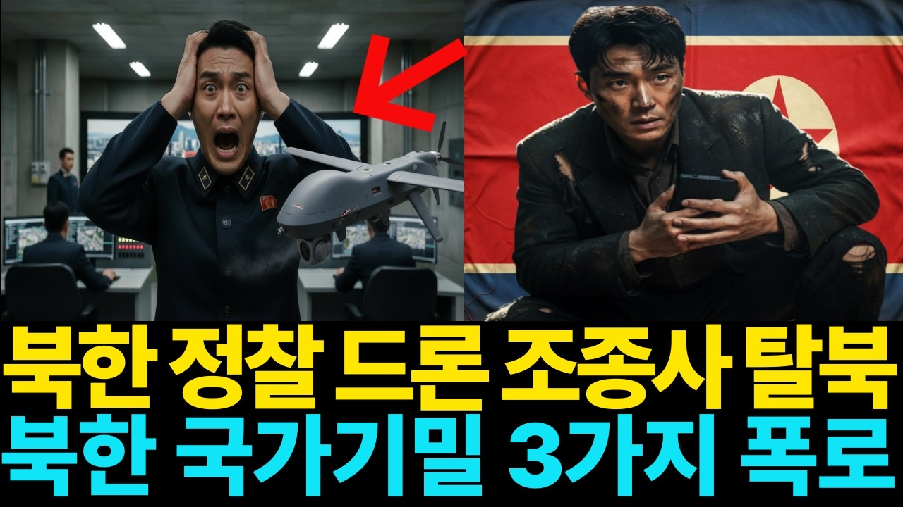 북한 정찰 드론 조종사, 국가기밀 3가지 들고 탈북한 충격적 이야기