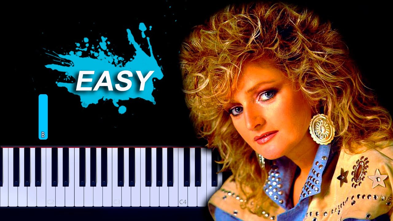 Bonnie Tyler  - Total Eclipse of the Heart Easy Piano Tutorial