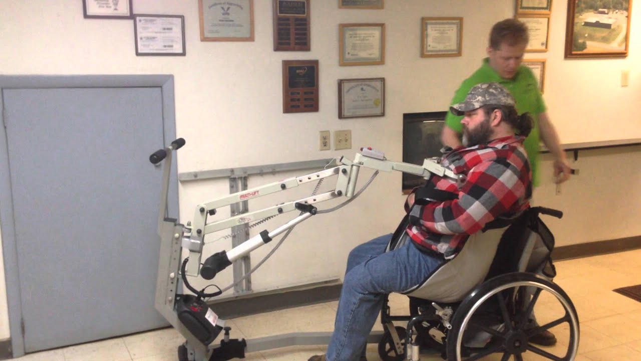 Multi-Lift and Easy-Base Disability Patient Transfer Lift Use