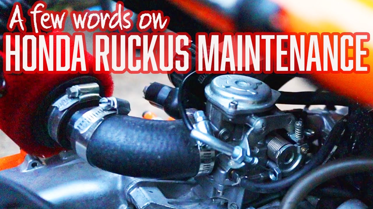 A few words on Honda Ruckus maintenance for tuners #hondaruckus #ruckus