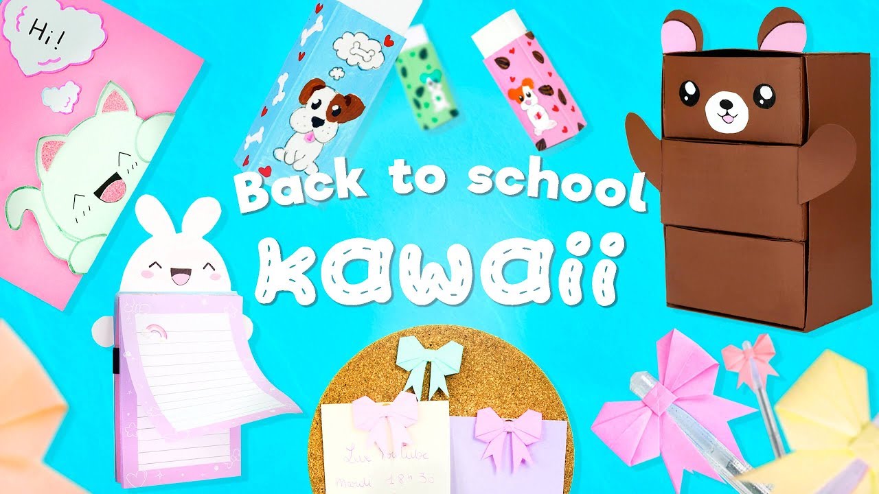 BACK TO SCHOOL KAWAII 0 € - 5 IDEES DE FOURNITURES SCOLAIRES
