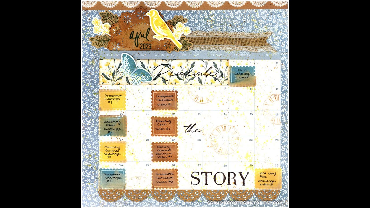 Scrapbook Technique Video - Coloring Tools - Adding texture and interest with water reactive inks