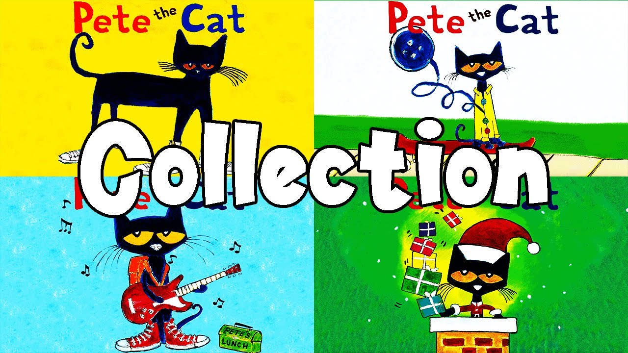 Pete The Cat Main 4 Books | KittyCatCollection | Read Aloud and Sing Along Story Books