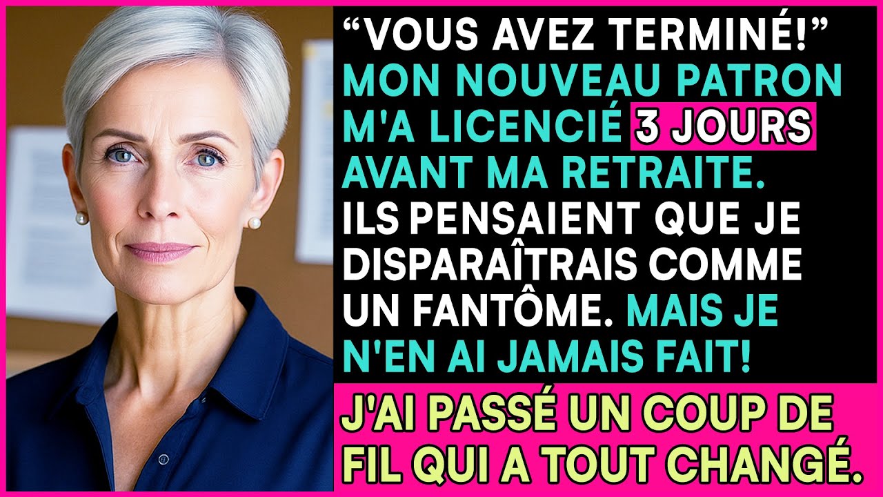 Mon Patron M'a Licencié Injustement. J'ai Donc Passé Un Appel Qui A Fait Tomber L'entreprise...