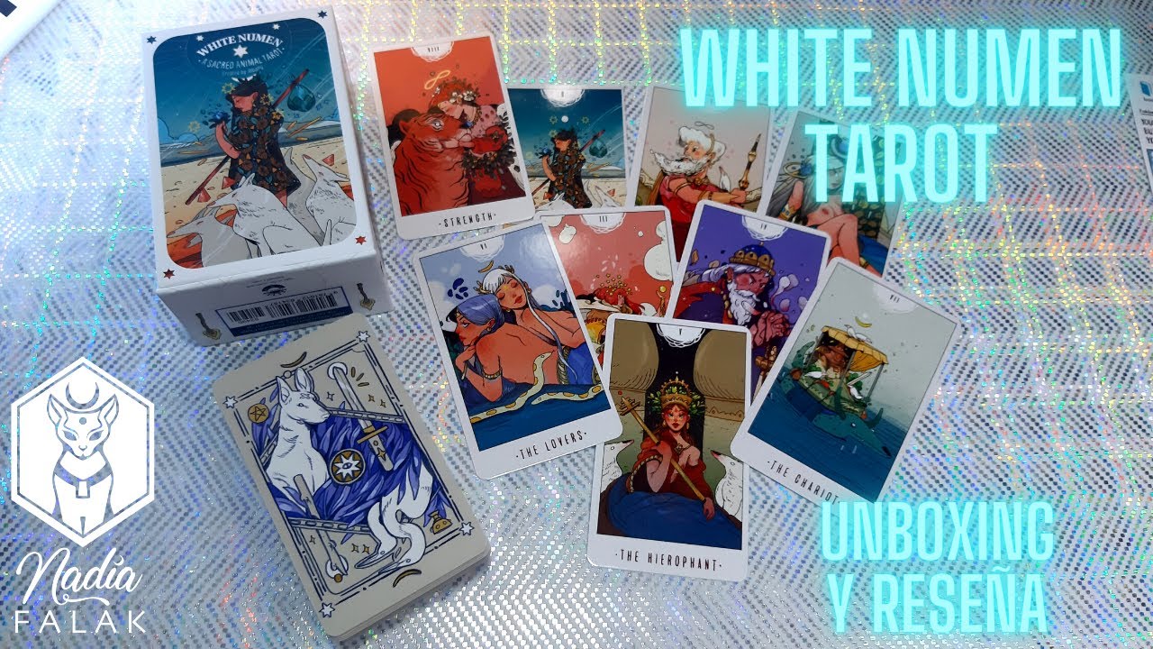 WHITE NUMEN ⭐ A SACRED ANIMAL TAROT 🌼 Unboxing y Reseña en Español 💜 Nadia Falak