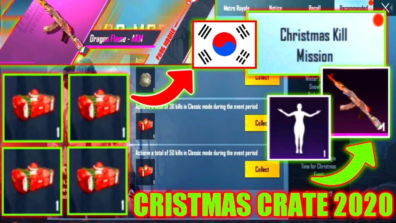 NEW PUBG KR OPENING FREE CRISTMAS CRATE 2020😍 I GOT SOMETHING GOOD | PUBG Mobile Korea