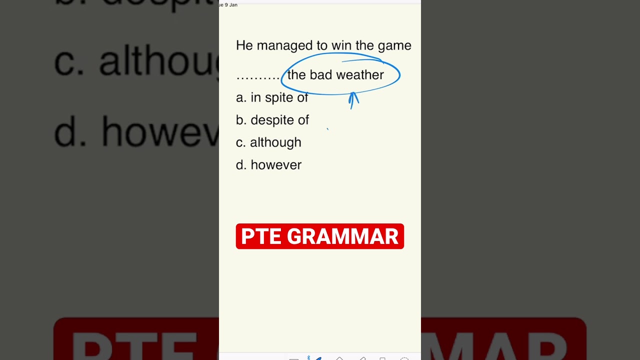 PTE GRAMMAR