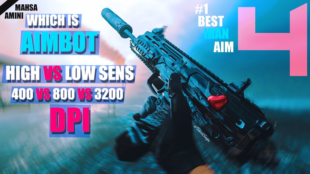 high sens vs low sens dpi 400 800 1600 3200 which is better? #1 BEST AIM ON IRAN - mahsa amini🖤