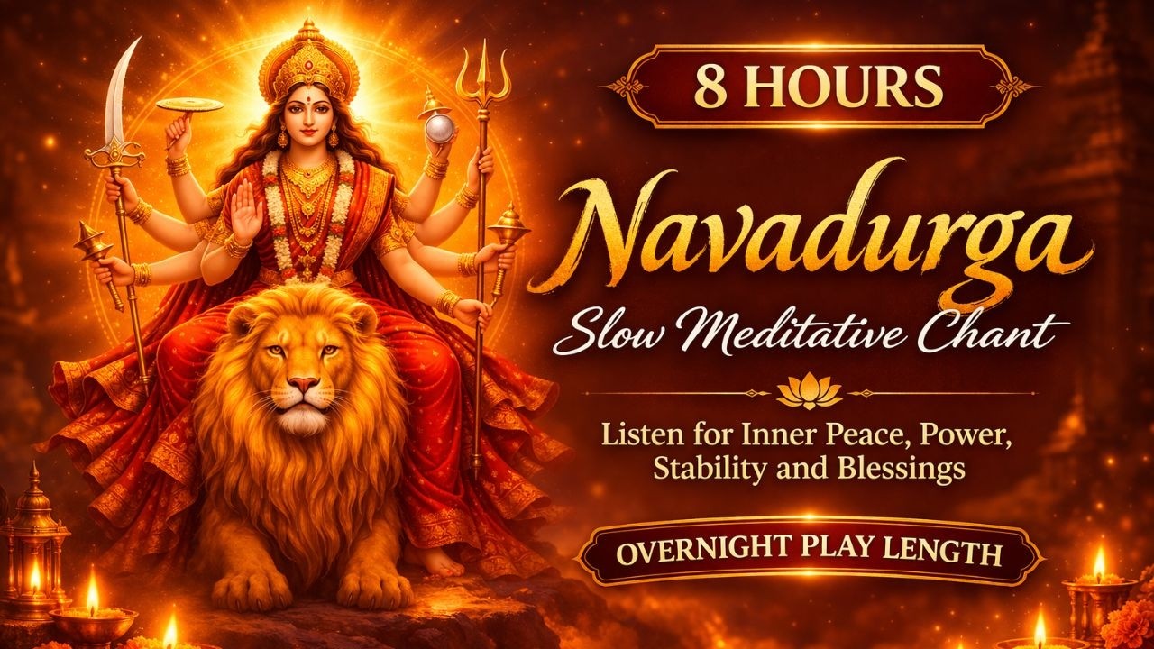 Navadurga Meditation Music | 9 Divine Energies for Power, Protection & Healing (8 Hours Calm)