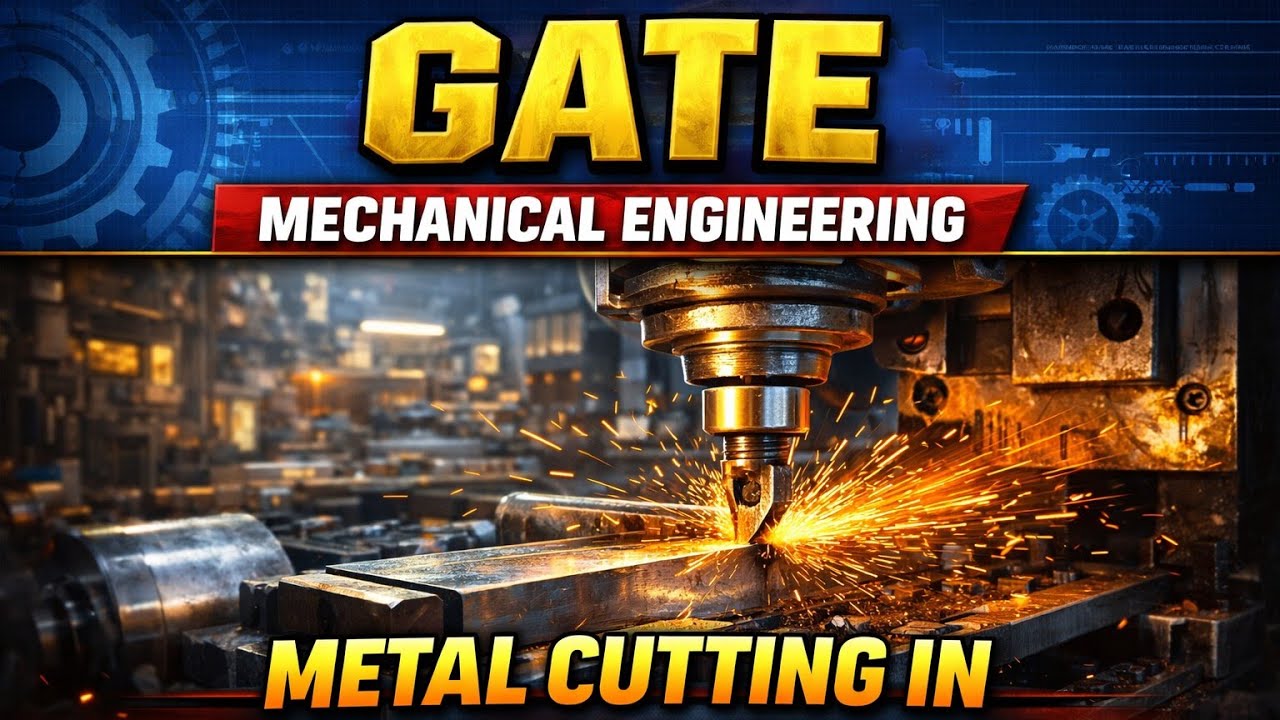 Metal Cutting in Production Engineering | GATE Mechanical Complete Concept