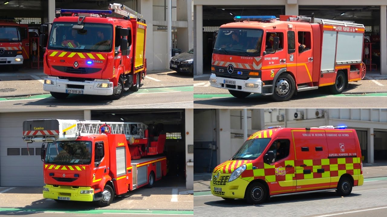 [Départ Incendie] Sapeurs Pompiers Toulon FPTL FPT  EPA VSAV  en urgence // Toulon Fire Response