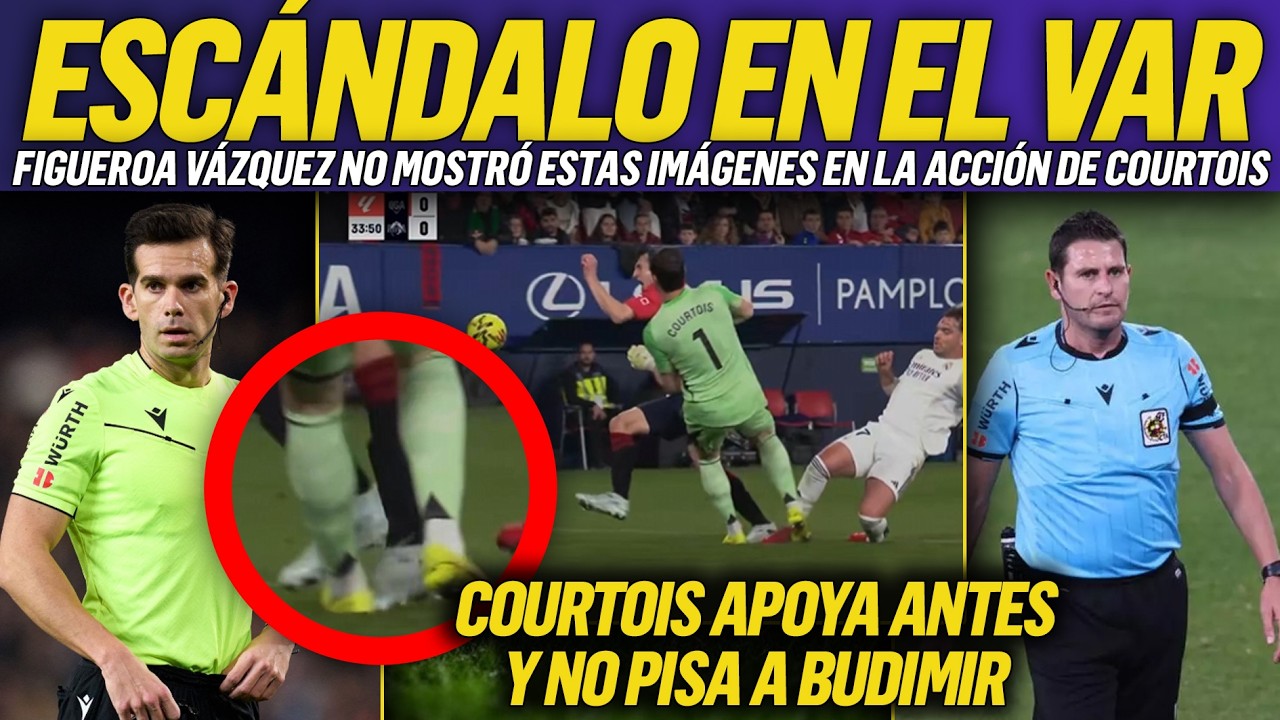 💥LAS IMÁGENES QUE EL VAR HA OCULTADO: NO FUE PENALTI DE COURTOIS