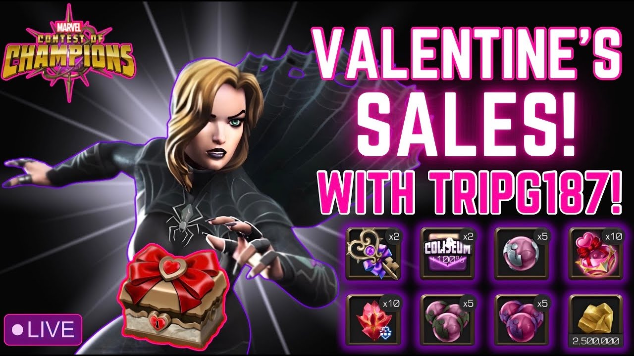 LIVE! VALENTINE'S SALES & Chill With TripG187! #Mcoc