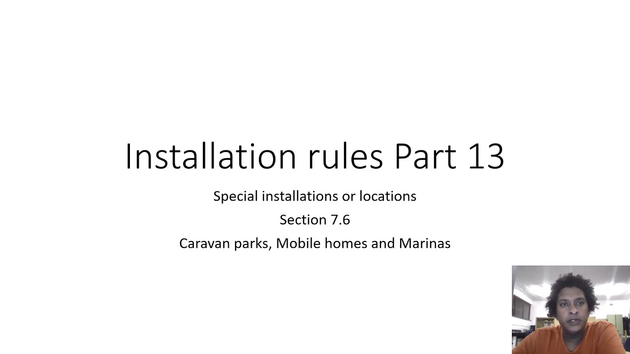 Electrical Installation rules Paper 1 Part 13
