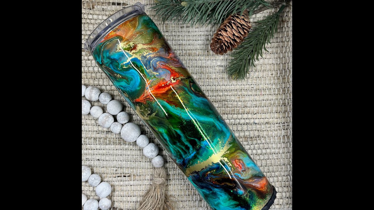 Ink over Glitter Tumbler