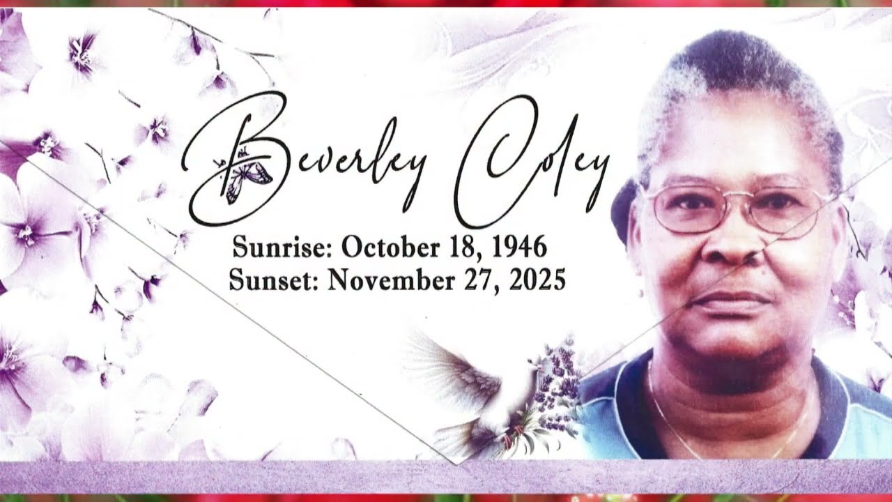 Miss Beverley Coley Thanks-giving Service. January 10, 2026.
