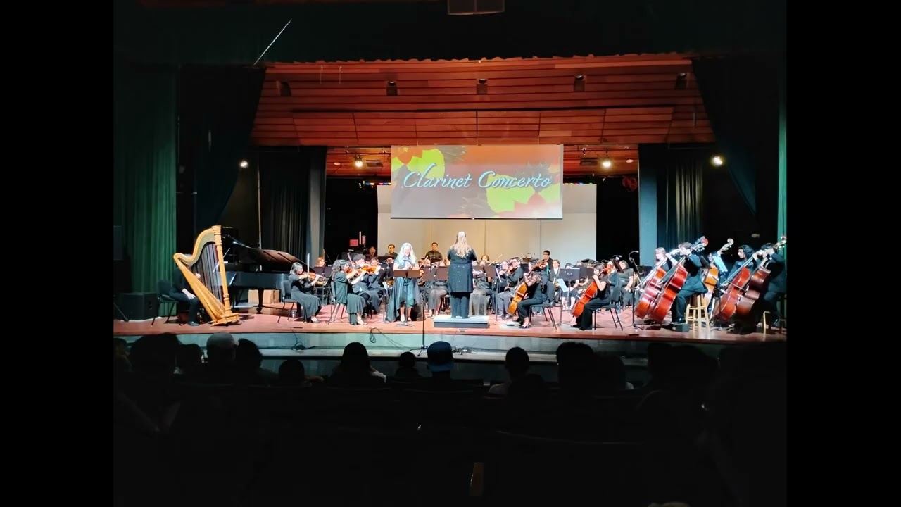 David Stern Clarinet Concerto, 1st movement Margaret Worsley, solo clarinet, Lucy Lewis at CSUSB