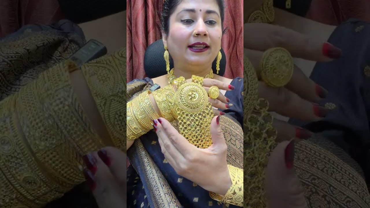 🤩Gold polish jewellery new arrivals 🤩| booking number 9971930824 #goldplating #gold #neckles