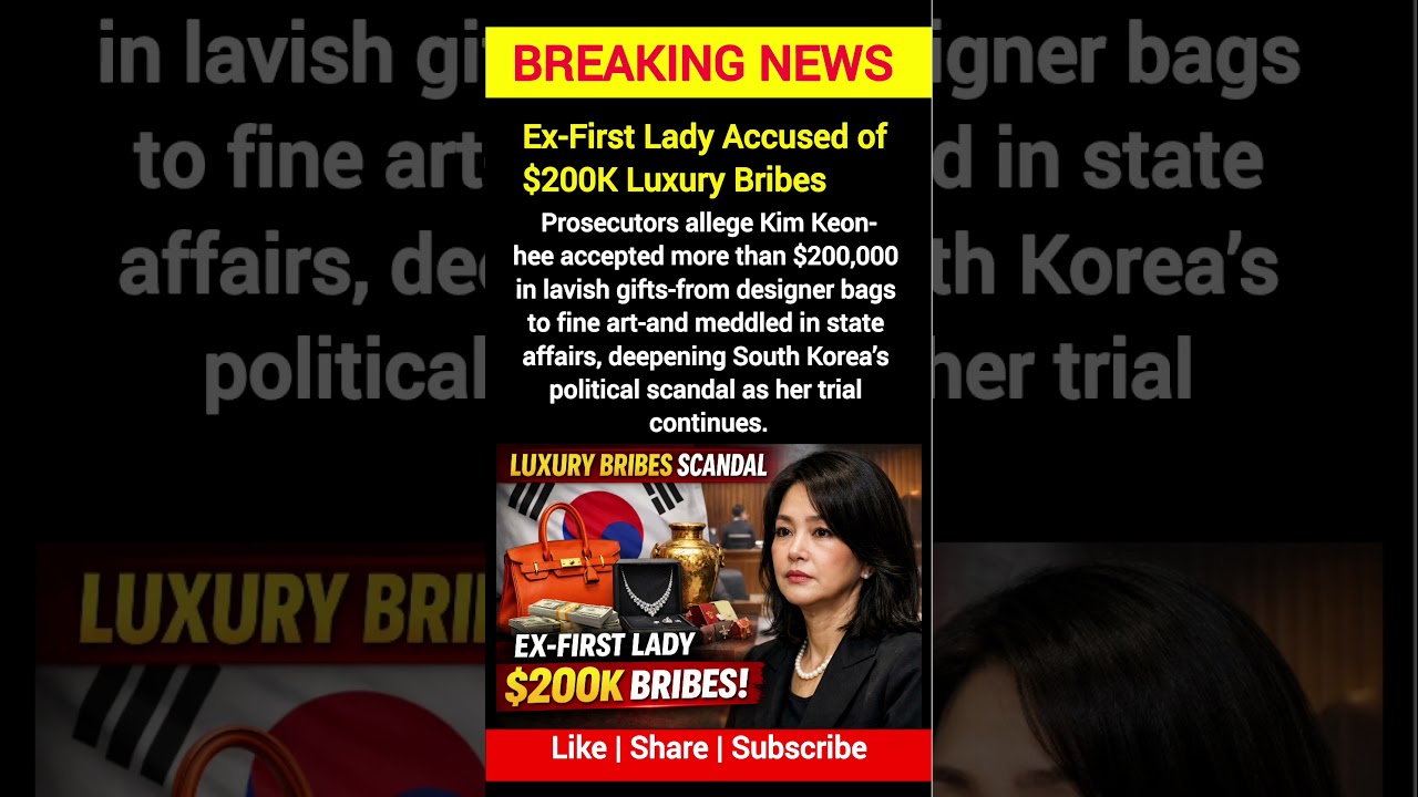South Korea Ex-First Lady Accused of $200K Luxury Bribes | Daily GK | #SouthKorea #BreakingNews