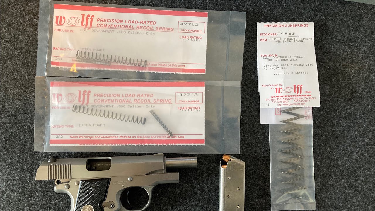New Wolff springs installed in my Colt Mark IV series 80 Government .380 how will it run now?