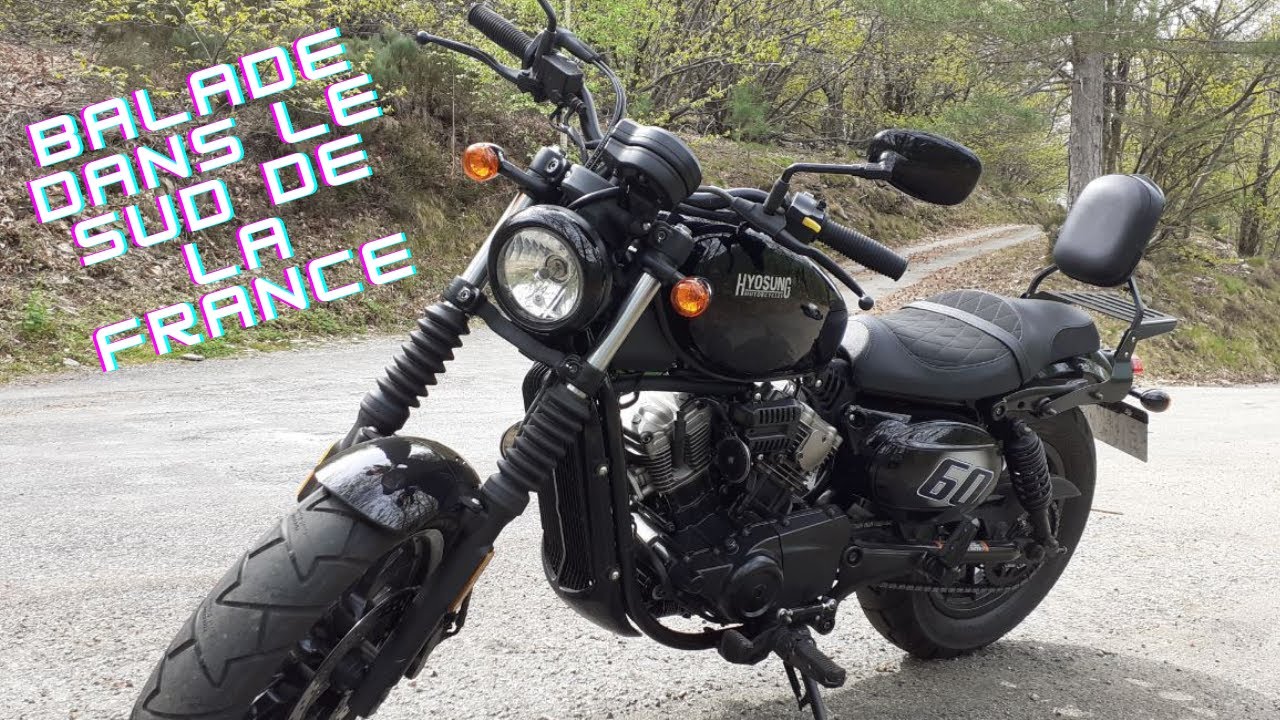 Balade HYOSUNG AQUILA 125 Bobber  SUD DE LA FRANCE ❤