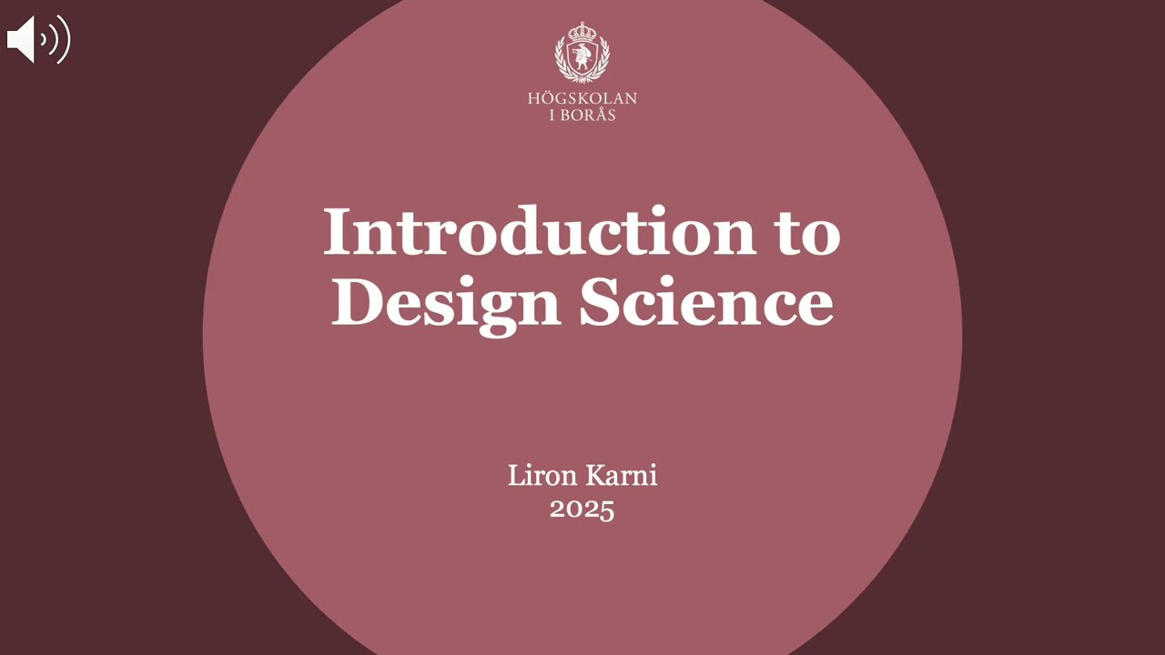 Introduction to Design Science