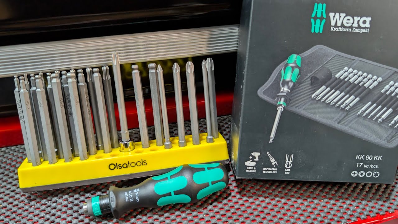 Wera Ball End Torx KK and Hex Bits 89mm (3.5in)  Kraftform Kompakt 60 059294 #Comparison #Unboxing