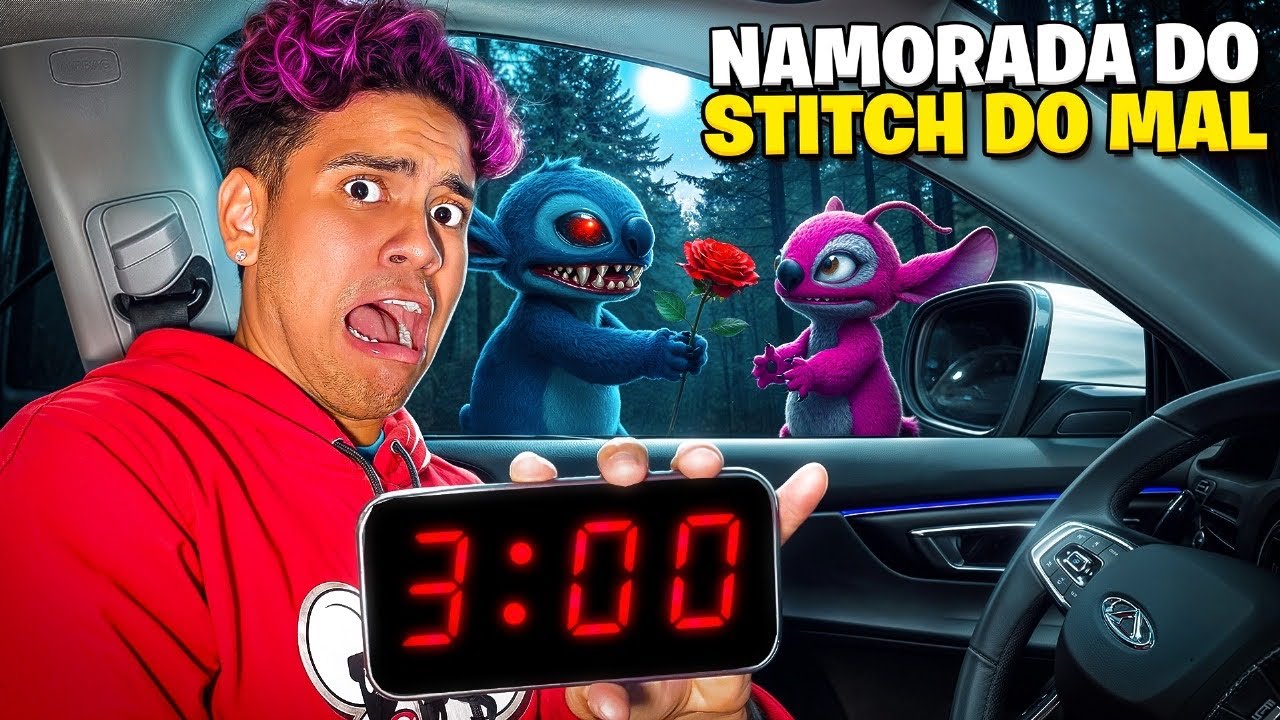 FLAGREI O STITCH DO MAL COM A SUA NAMORADA *stitch fêmea