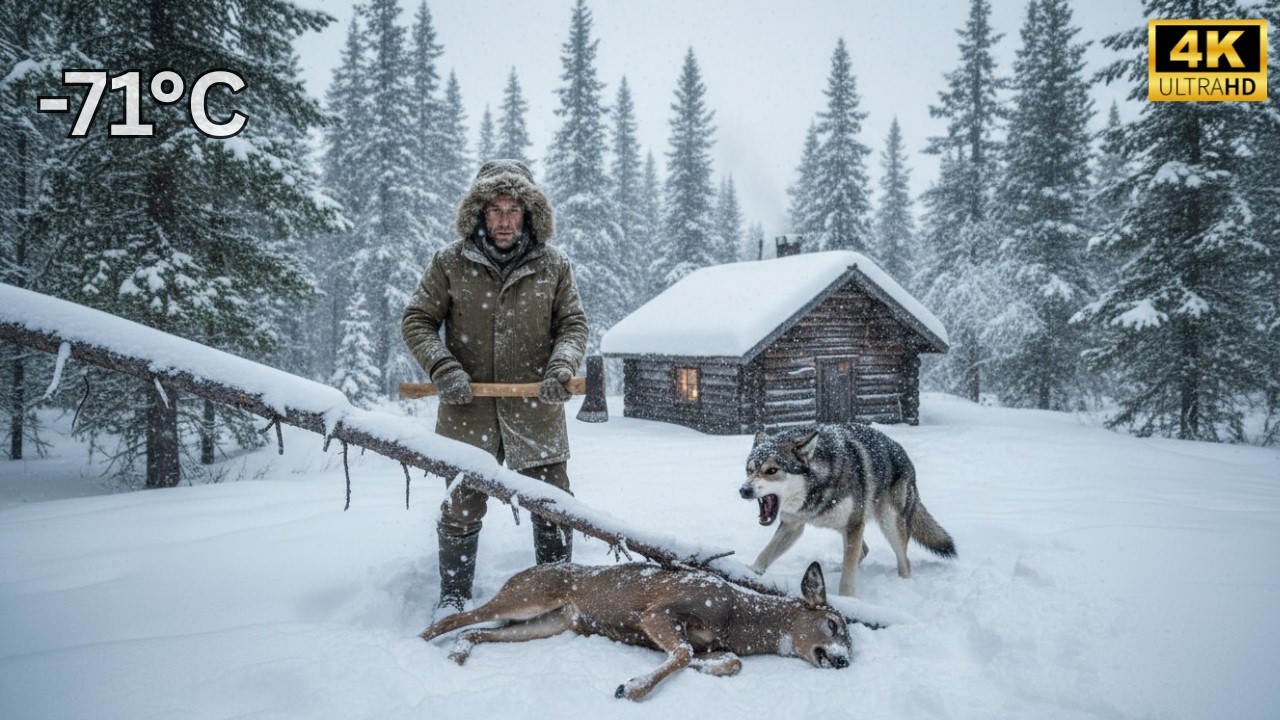 How I Took Shelter in an Abandoned Cabin During a Blizzard — and Rescued a Deer | -71°C Siberian
