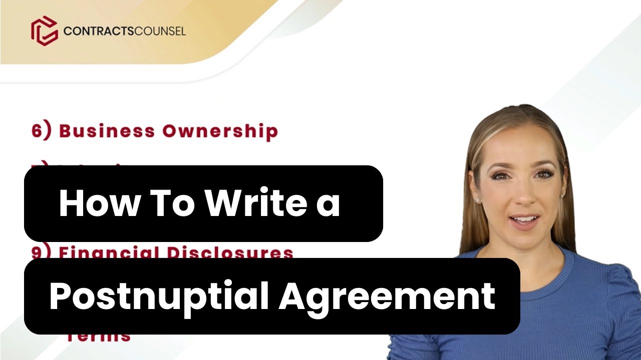 How To Write a Postnuptial Agreement [Lawyer Templates Available]
