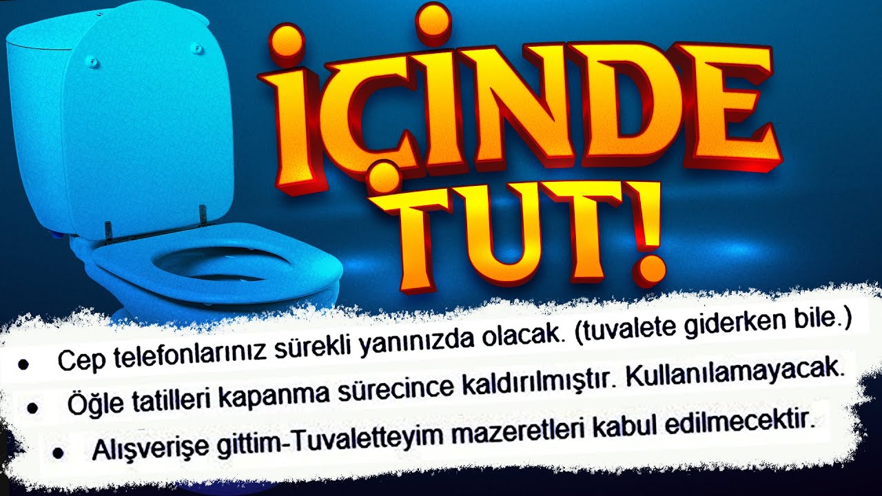 MESAİ SAATLERİNDE TUVALETE GİTMEK YASAK! 