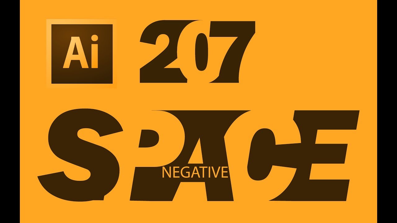how to create Negative Space Design Tutorial in Illustrator  | chaviv design