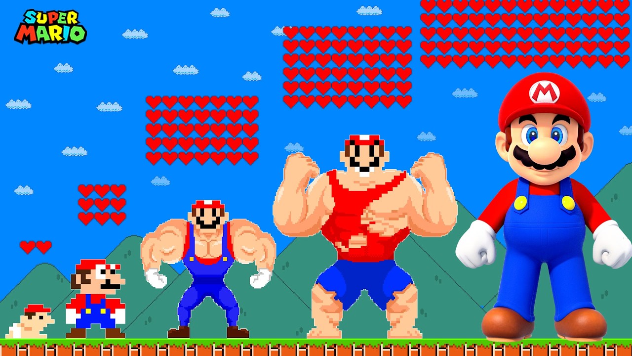 What Happens When Mario Collects 1,000,000 Hearts From Birth to Immortal?