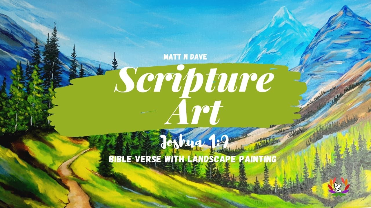 Canvas Painting with Bible Verse | Scripture Art | Bible Verse Art | @Garlender