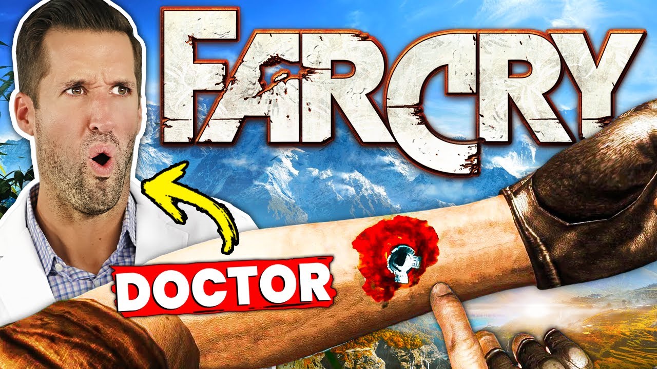 ВРАЧ смотрит самые дикие анимации лечения из Far Cry