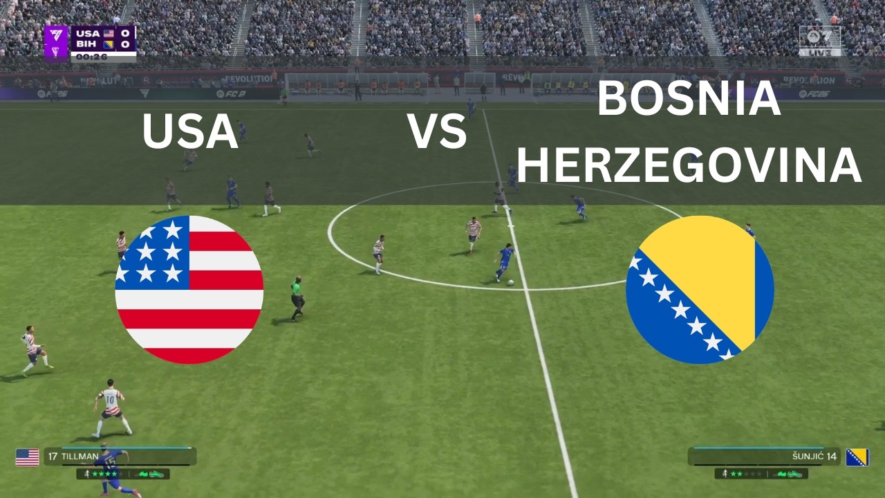 USA vs Bosnia and Herzegovina | Full Match | FIFA World Cup 2026 Simulation (FC26)