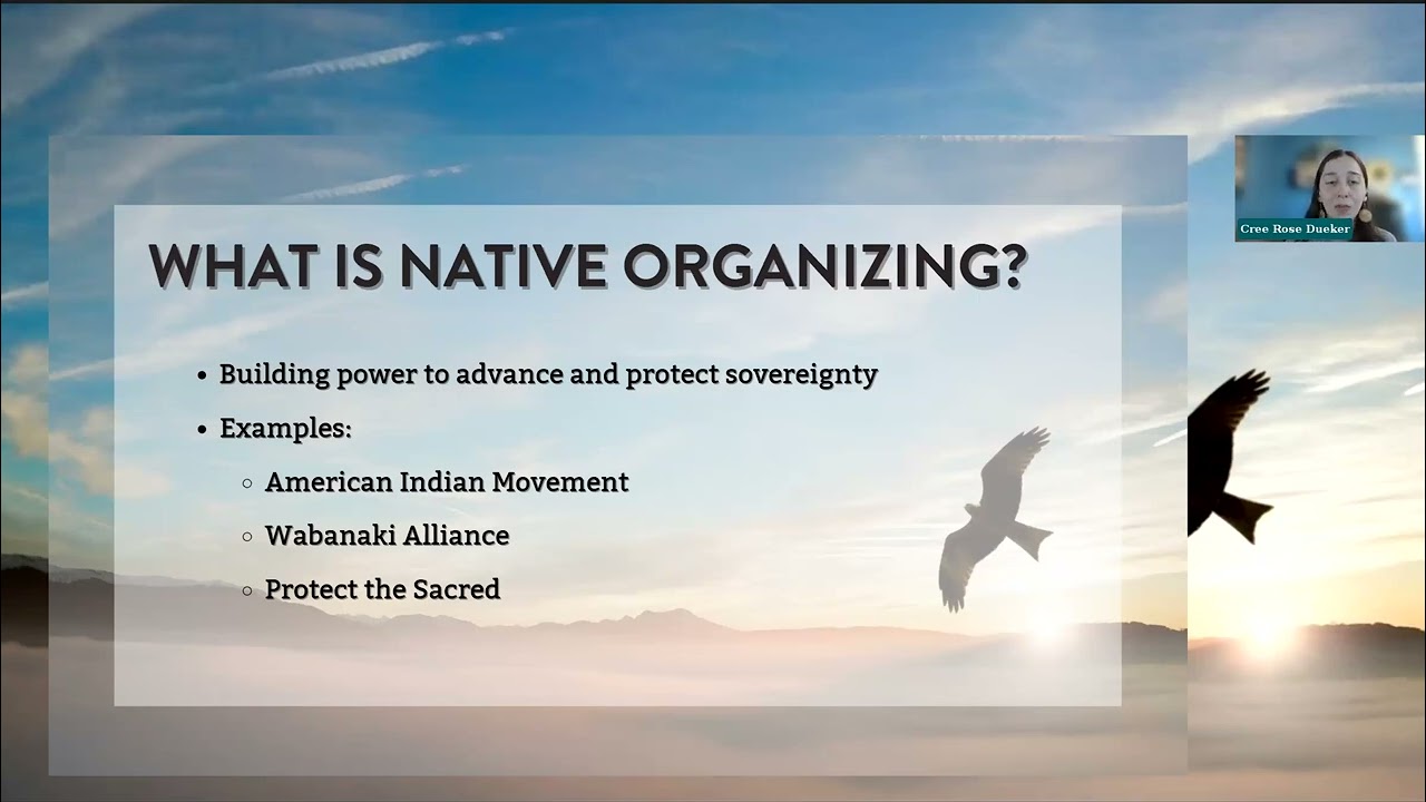 Advancing Native Organizing Webinar