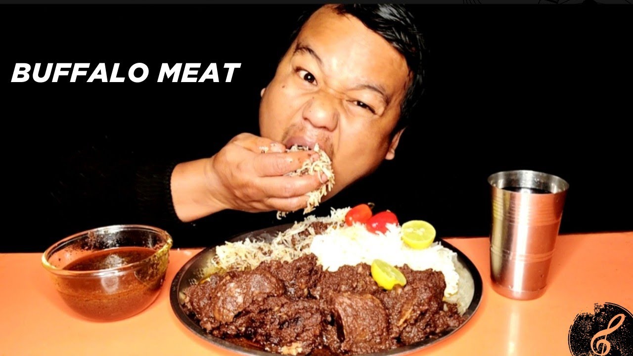 Buffalo Meat With Rice#mukbang 